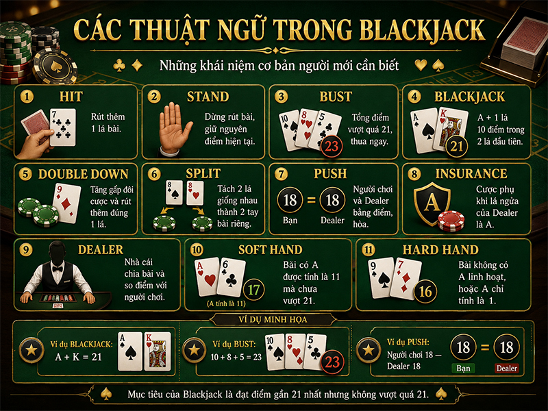 Các thuật ngữ trong Blackjack